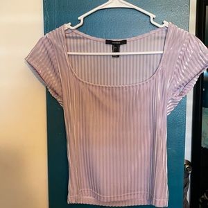 Forever 21 Pink/light purple Mesh shirt